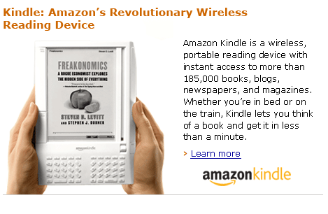 Amazon.com Kindle: wireless reading device at amazon