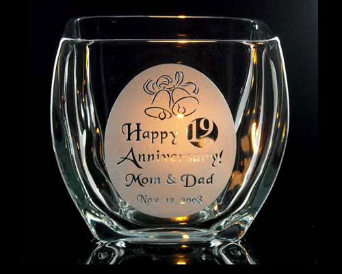 Votive Candle Holder Anniversary Personalized Votive Price 5700 each